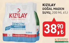 KIZILAY DOĞAL MADEN SUYU 200 ML 6'LI KIZILAY DOĞAL MADEN SUYU 200 ML 6'LI